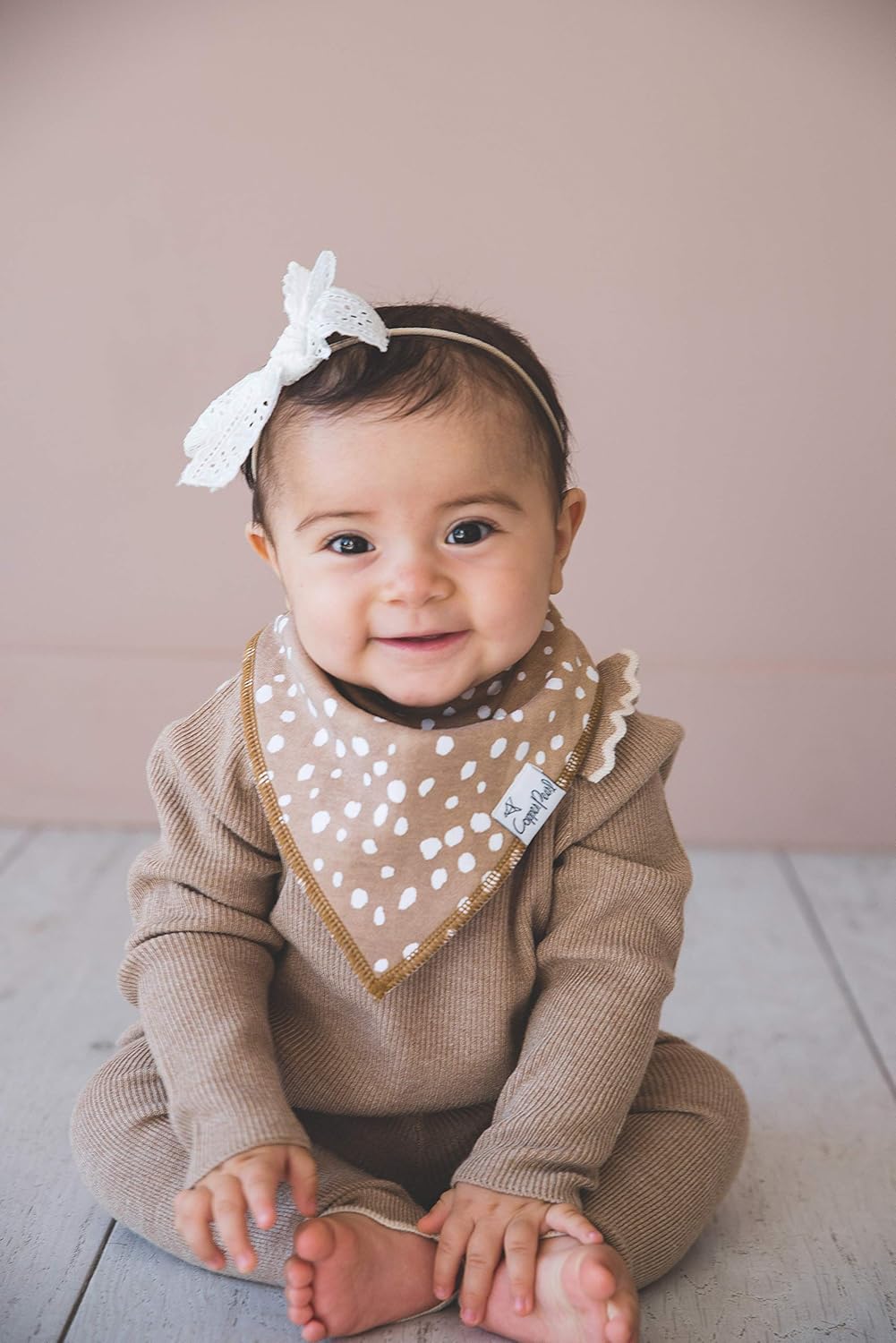 Copper Pearl Bandana Bib Set: Autumn