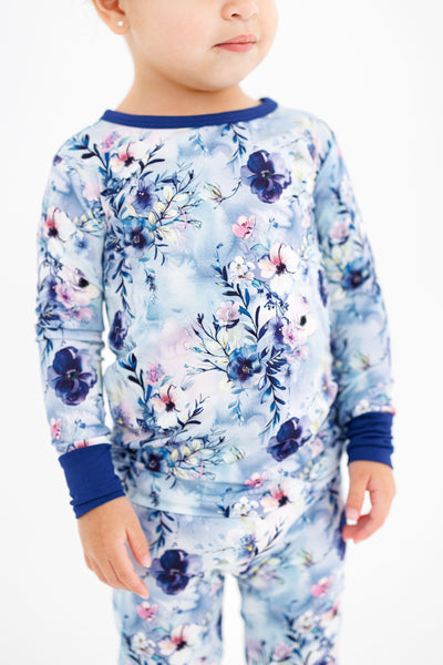 Birdie Bean Pajama Set: Winter Floral