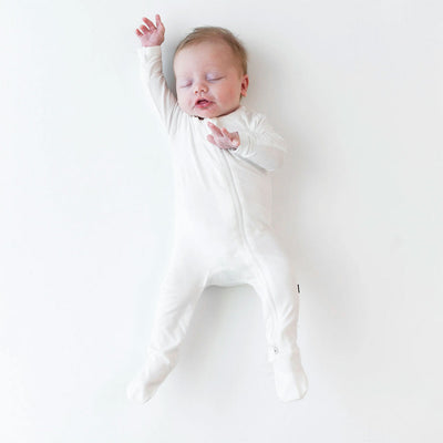 Kyte Baby Zippered Footie: Cloud