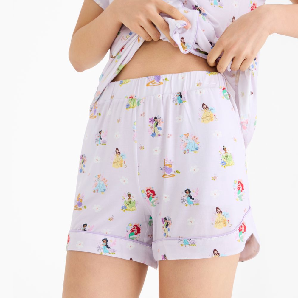 Magnetic Me Modal Women's Short Sleeve Pajama Set: Disney Princess