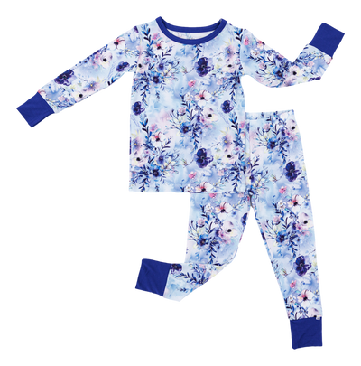 Birdie Bean Pajama Set: Winter Floral