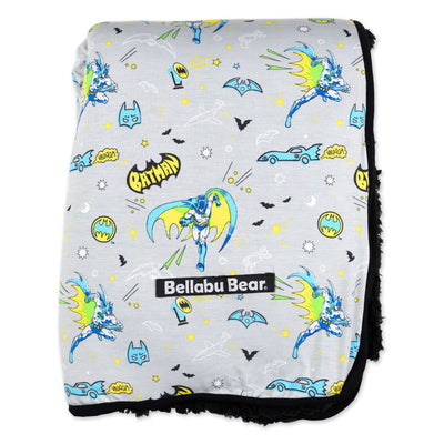 Bellabu Bear Sherpa Toddler Blanket: Batman