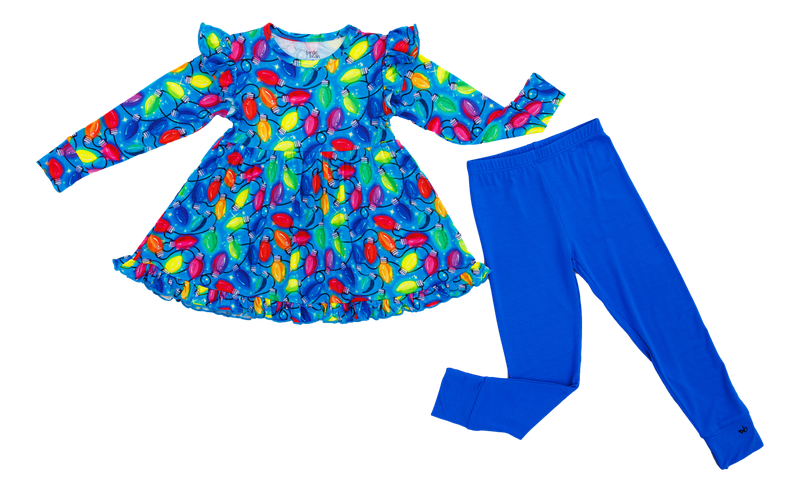 Birdie Bean Peplum Set: Lucas