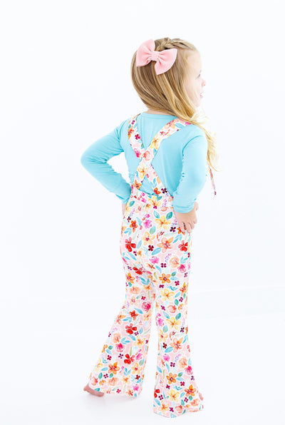 Birdie Bean Overall Jumpsuit: Pearl