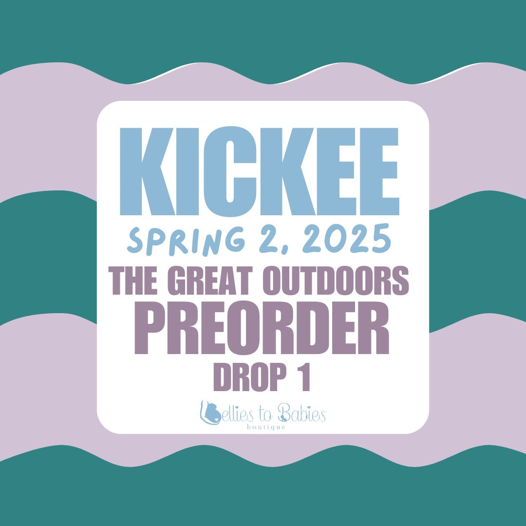 Kickee Pants Spring 2, 2025 PRE-ORDER DROP 1: Footie - Lakeside Stripe (Snap and 2 Way Zipper Options)