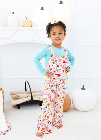 Birdie Bean Overall Jumpsuit: Pearl