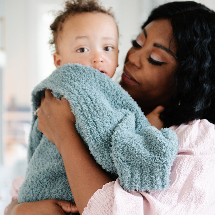 Saranoni Bamboni Receiving Blanket: Spruce