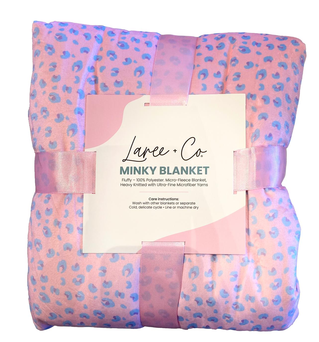 Laree + Co: Lillian Leopard Luxe Cuddle Minky Blanket